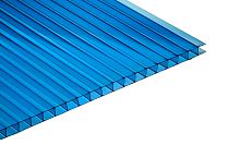 Сотовый поликарбонат синий 12мх2,1мх8мм