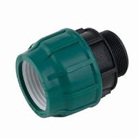 Муфта с наружной резьбой (ПНД) "POELSAN" 32*1 1/4"  