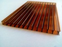 Сотовый поликарбонат терракот (коричн) 12мх2,1мх8мм