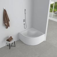 EG230020 Поддон акриловый 80х80х40 полукруглый (с сифоном)