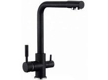 SAF18-A092KB, см-ль для кух. с подключением к фильтру с питьевой водой (черный)