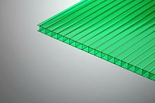Сотовый поликарбонат изумрудный 12мх2,1мх8мм