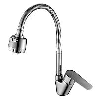 Смеситель S35-26 д/кухни с гиб. изливом, хром (12)