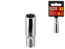 Головка торцевая PRO STARTUL 1/4" 8 мм 6-гранная Удлиненная CrV PRO-54108