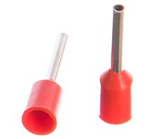 Наконечник штырьевой НШВИ 0,5*8мм2 с изолированным фланцем (100шт) TDM