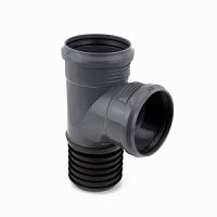 110 тройник на 110 угол 87  (ТРЕХРАСТРУБНЫЙ)