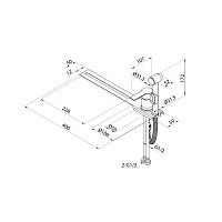 Смеситель с гигиеническим душем 35к Milardo 001BL00M08 "Tidy" установка на унитаз, ЧЕРНЫЙ матовый