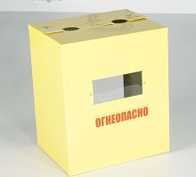 Шкаф газовый желтый с замком (ШГСДЗС 1.2)с задней стенкой - 110