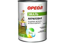 Эмаль акриловая "ОРЕОЛ" матовая белая 1.9 кг 