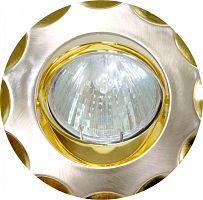 Светильник ИВО, Feron, 703 Т/GD, LED-10w GU5.3 MR-16, металл, поворотный, титан/золото