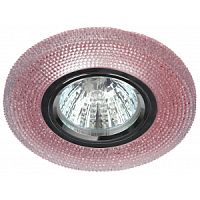 Светильник ИВО, ЭРА, DK LD1 PK WН, LED-10w GU5.3 MR-16, полимер/металл, декор.розовый/черн (белый)