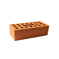 Кирпич М-150 одинарный лицевой красный руст ут/ст 480 шт/пал