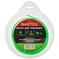 Корд для триммера BARTEX 4 мм 15 м Звезда 408671
