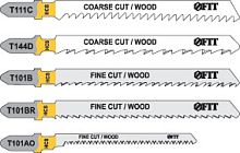 Набор полотен для лобзика FIT 5 шт По дереву 41010