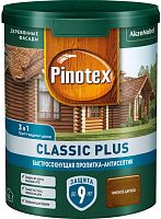 Пропитка Pinotex Classic Plus для дерева тиковое дерево, 0.9 л