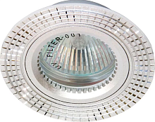 Светильник ИВО, Feron, GS-М369 SL/SL, LED-10w GU5.3 MR-16, металл, серебро/серебро