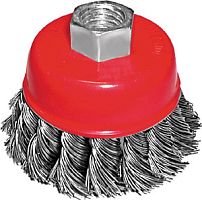 Корщетка-чашка FIT 65 мм Стальная проволока, гайка М14 39466