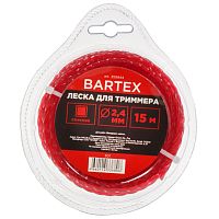 Корд триммерный Bartex 2.4 мм Витой квадрат 15 м 359844