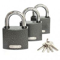 Замки навесные Apecs PD-01-63 (3Locks+5Keys) (под заказ)