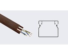 Кабель-канал ПВХ 25*16 с текстурой дерева венге 3D 2м  50-01-011-0005