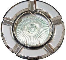 Светильник ИВО, Feron, 098Т-R GY/CH, LED-10w GU5.3 MR-16, металл, поворотный, серый/хром